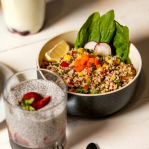 Salade de quinoa aux légumes croquants