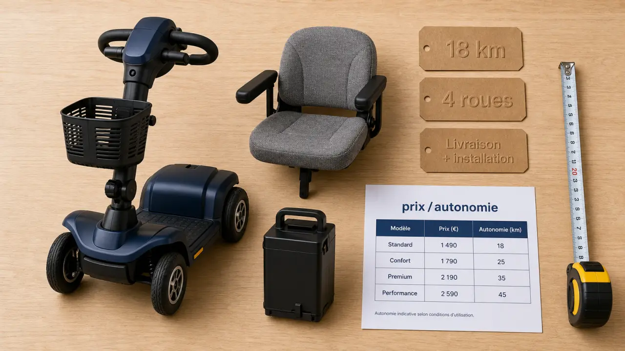 Scooter mobilité électrique Freego Senior : prix et autonomie, livraison + installation