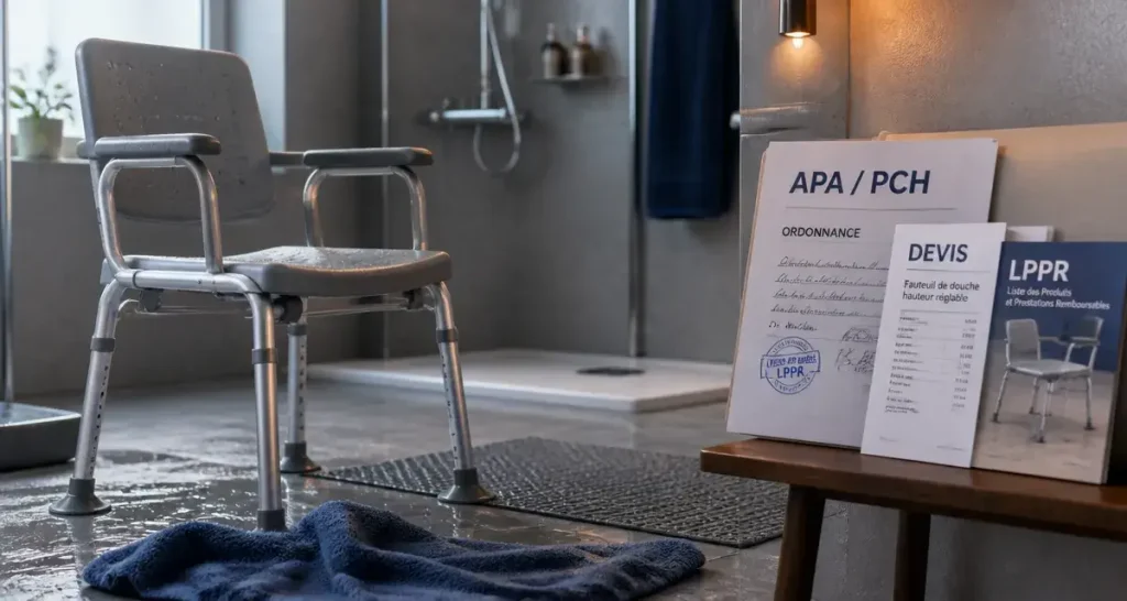 Chaise de douche : les aides financières pour financer votre équipement de maintien à domicile