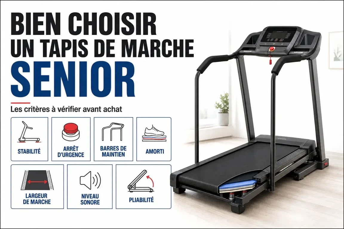 Comparatif des critères essentiels pour choisir un tapis de marche seniors