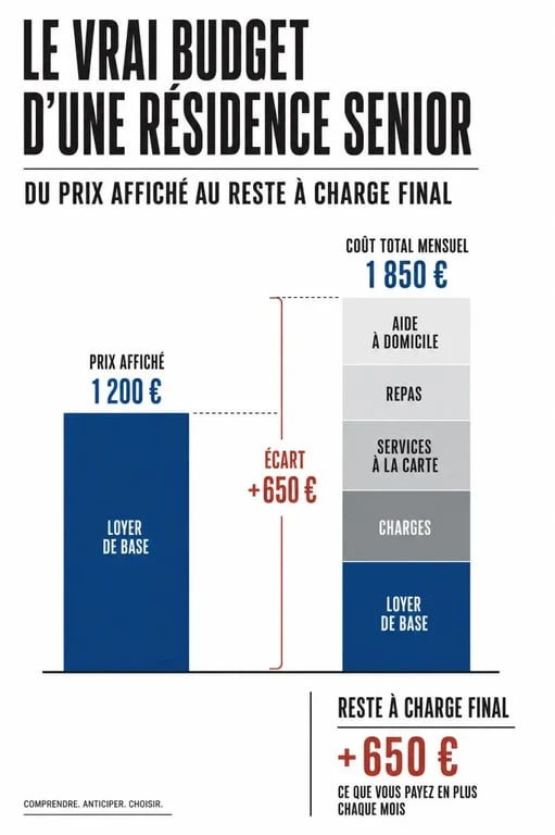 Inconvénient résidence senior : budget réel et reste à charge d’une résidence senior