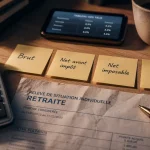 Retraite net et brut : taux 9,1 % et montant réellement versé