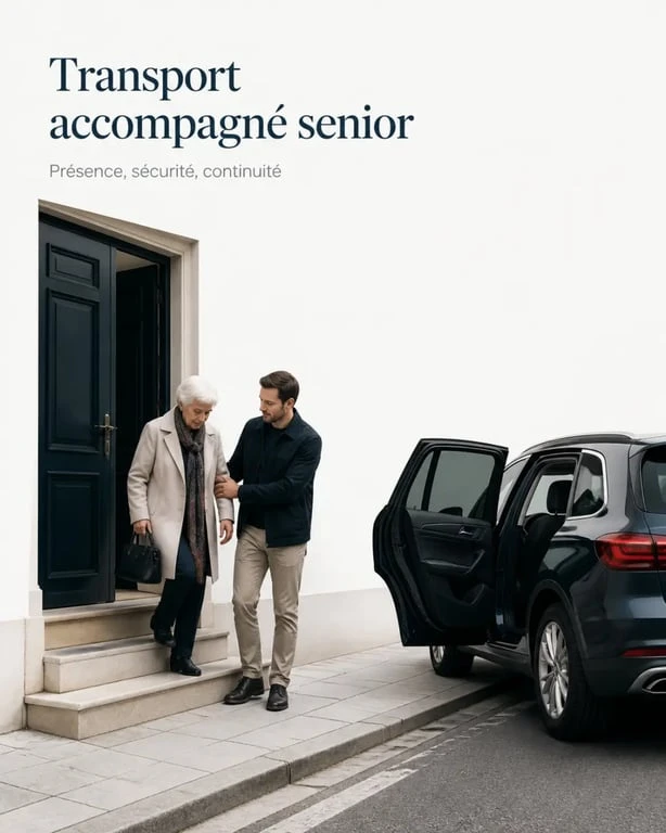 Transport accompagné senior : accompagnement porte à porte d’une personne âgée