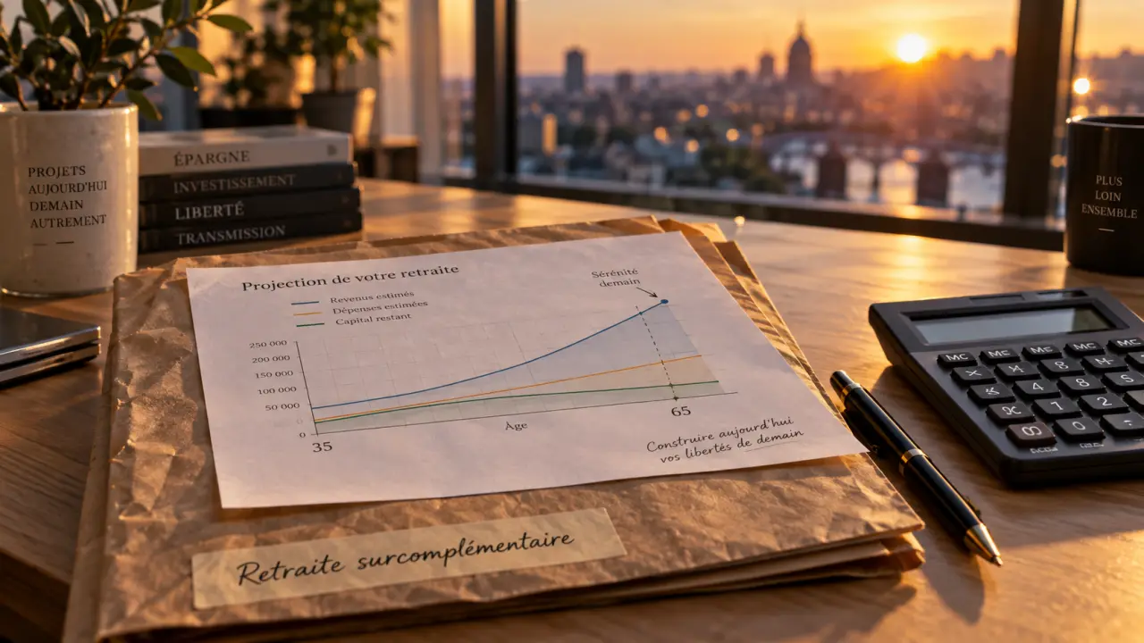 Retraite surcomplémentaire : rente viagère ou capital, projection de retraite sur bureau