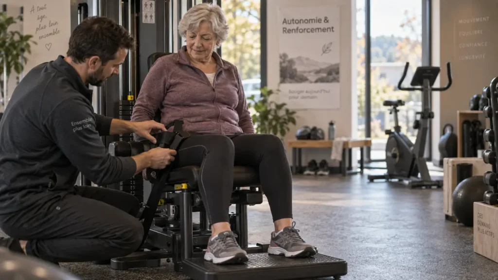 Salle de sport senior : 4 repères pour reprendre confiance et bouger en sécurité