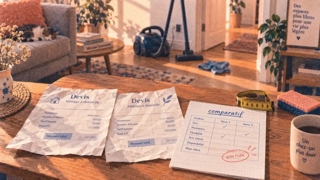 Ménage à domicile comparatif : comparez le coût réel, pas seulement le tarif horaire
